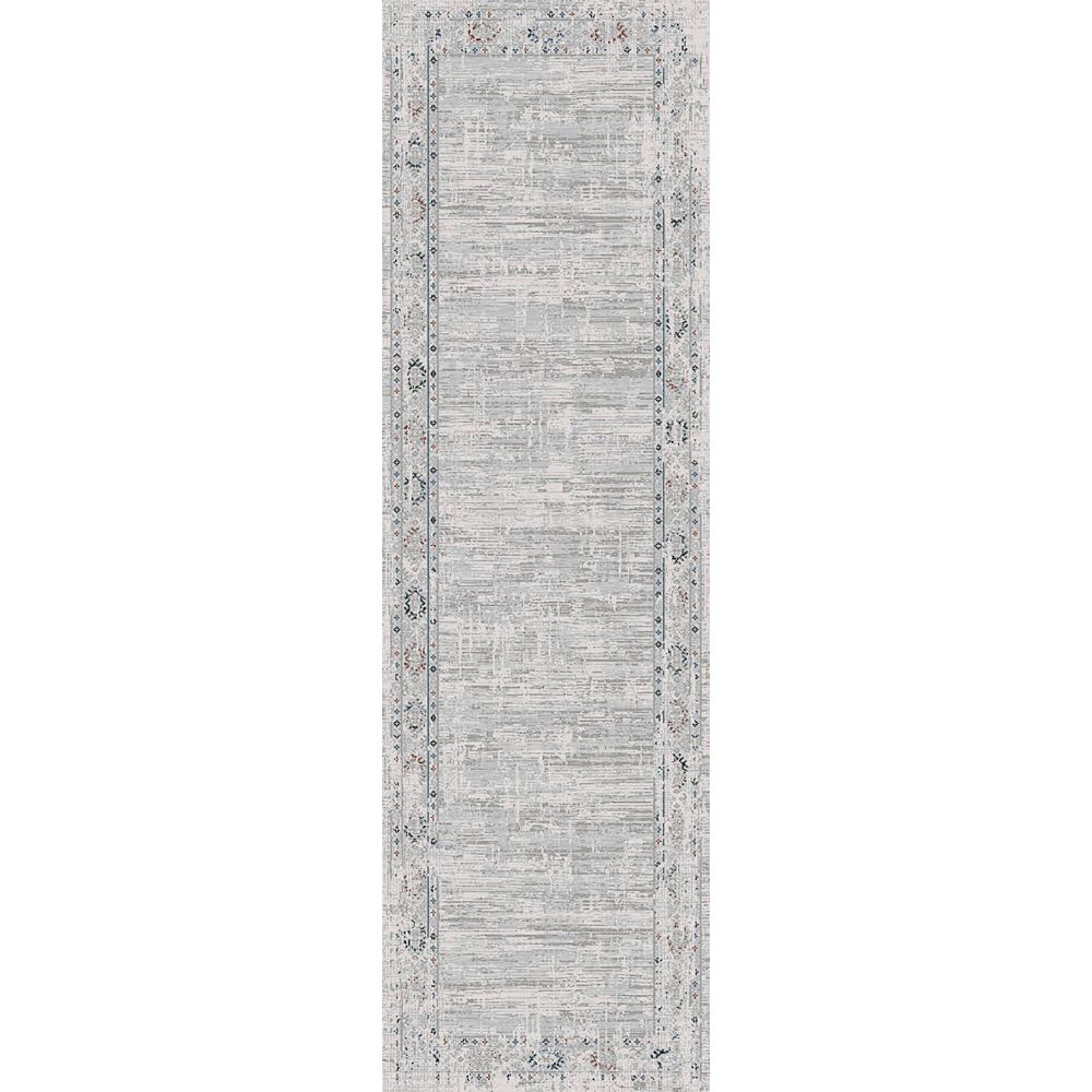 Dynamic Rugs 5222-901 Carson 2.3 Ft. X 7.7 Ft. Finished Runner Rug in Grey/Ivory 